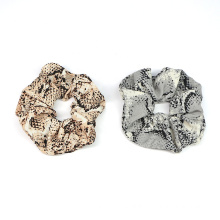 Hot Selling Snake Pattern Elastic Hair Band Hair Accessory Scrunchies